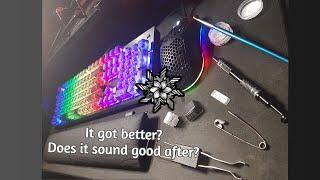 Modding the Corsair K60 RGB PRO SE Mechanical Keyboard [upl. by Goldshell858]