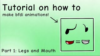 Tutorial on how to make bfdi animations [upl. by Aidnic]