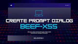 Tutorial BeEF  XSS  Tool Create Prompt Dialog [upl. by Sisile]