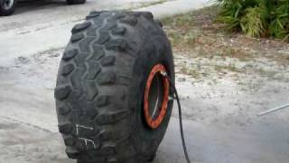 mounting 44 swamper mud tire on 21quot wide rim v1 [upl. by Nolan]