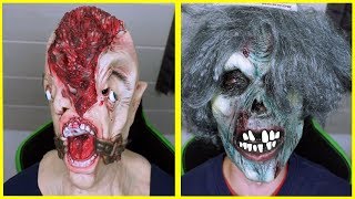 8 krasse HALLOWEEN MASKEN im TEST gruselig [upl. by Etennaej]