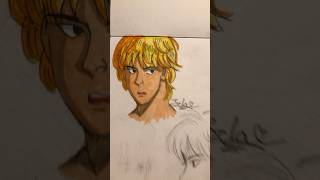 Drawing Ash Lynx bananafish youngartist art sketchbookdrawing subscribe supportme fypシ゚ [upl. by Neeluj]