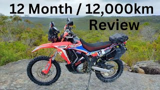 Honda CRF300 Rally 12 Month Review [upl. by Yboj]