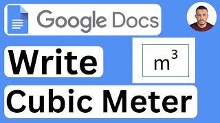 How to Type Cubic Meter m³ in Google Docs  Easy to Follow [upl. by Adnirak]