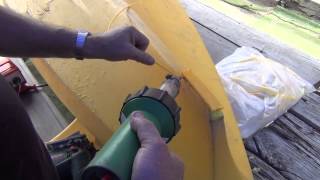 How to plastic weld a Polyethylene kayak  kayak repair [upl. by Eboh]