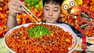 2X SPICY 🥵 NOODLES CHALLENGE  Mukbang  ASMR  Northeast India 🇮🇳 [upl. by Everard]