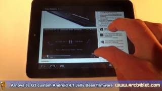 Arnova 8c G3 Jelly Bean custom firmware [upl. by Garcon]