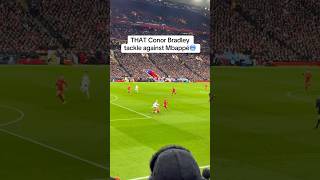 Conor Bradley insane slide tackle against Mbappé😱 [upl. by Cypro]