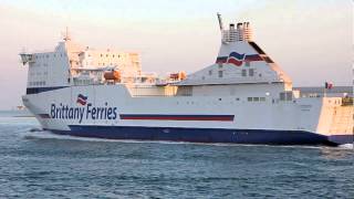 Cotentin Leaving Poole Harbour Brittany Ferries [upl. by Cannice]