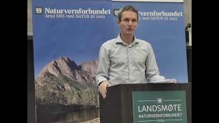 Truls Gulowsens tale til Naturvernforbundets landsmøte i 2024 [upl. by Semela]