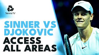 Novak Djokovic vs Jannik Sinner Access All Areas  Nitto ATP Finals 2023 Highlights [upl. by Monetta913]