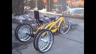 Five Wheel Tandem Bicycle Built For Two [upl. by Clayborne]