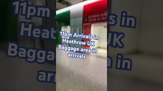 Heathrow baggage arrivals at night uk fypシ゚viral uk fyp [upl. by Aniram516]