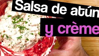 Salsa de atún con crema de leche [upl. by Corson]