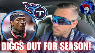 TEXANS LOSE RECEIVER STEFON DIGGS OUT FOR SEASON WITH A TORN ACL  TITAN ANDERSON REACTION [upl. by Jared]