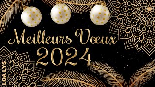 Meilleurs vœux 2024  CARTE DE VOEUX 2024 [upl. by Jacy]