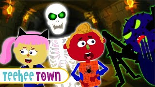 Spooky Haunted Tunnel Adventure Halloween Song  Spooky Scary Skeleton Songs By Teehee Town [upl. by Aniale]