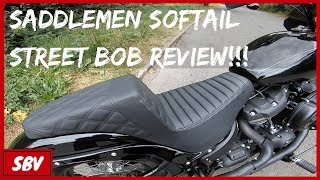 Saddlemen Seat Review  Harley Davidson Softail Street Bob FXBB [upl. by Vedi465]