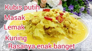 Resepi kobis masak lemak kuning enak dan simple [upl. by Xavler66]