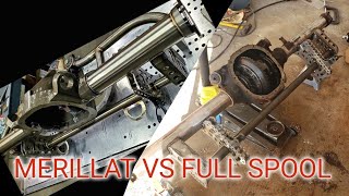 MERILLAT RACING LOWER CONTROL ARM AND COIL OVER BRACKETS ON 88 REAR END [upl. by Yotal]