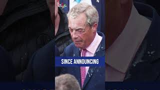 Nigel Farage has milkshake thrown in his face [upl. by Peadar]