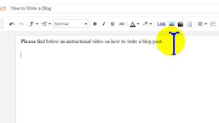 How to Write Edit Save Preview amp Publish a Blog Post [upl. by Mellie]