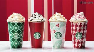 Starbucks unveils new holiday cups [upl. by Inatirb]