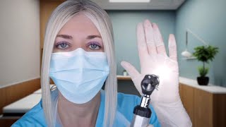 ASMR Ear Exam amp Deep Ear Cleaning  Fizzy Drops Otoscope Picking Brushing Latex Gloves Typing [upl. by Ari]