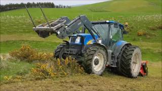 TST300 Mulching Gorse in East Otago [upl. by Hannaoj792]