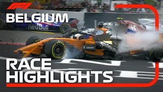 2018 Belgian Grand Prix Race Highlights [upl. by Ignatz]