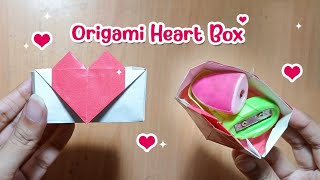 Origami Heart Box Tutorial [upl. by Fowkes]