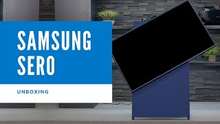 Unboxing The Samsung Sero QLED Television [upl. by Ecniuq]