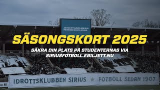 Säsongskort 2025  Vi ses på Studenternas [upl. by Iz734]