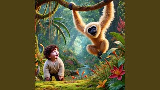 The Pileated Gibbon Hylobates pileatus Song for Kids  Nursery Rhymes Educational [upl. by Adnir]