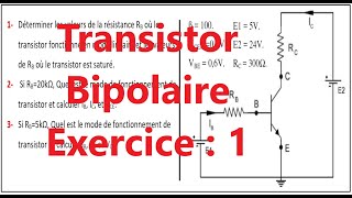 Introduction au Transistor Bipolaire [upl. by Oiramaj]