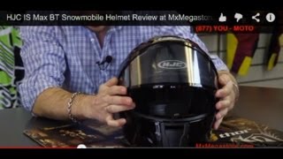 HJC IS Max BT Snowmobile Helmet Review at MxMegastore [upl. by Broderick683]