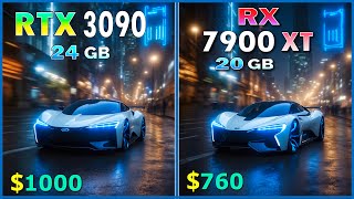 RX 7900 XT vs RTX 3090  quick comparison in 50 games at 4K max settings [upl. by Nohsav]