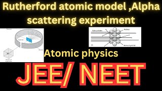 Rutherford atomic model alpha scattering experiment impact parameterdistance of closest approach [upl. by Niawat]