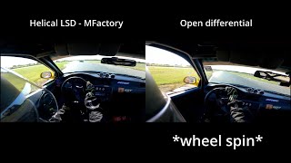 MFactory LSD vs Open differential  FWD Honda Civic track test S20 LSD [upl. by Wiltz]