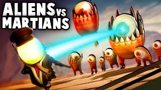 ALIEN INVASION ON MARS Aliens vs Martian Army  Mars or Die Gameplay Part 1 [upl. by Pasia]