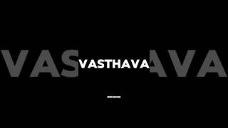 vasthava vasthava song 💖 lyrics black screen follow the Srinith Creations💜〽️💝 [upl. by Eiuqnom473]