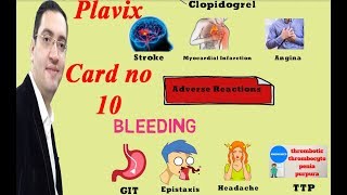 Plavix Clopidogrel  بلافيكس دواء القلب والسيولة  Drug card [upl. by Kcirdek]