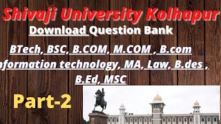 Question bankShivaji University exam news todayfinal year examKolhapur University latest update [upl. by Zachary]