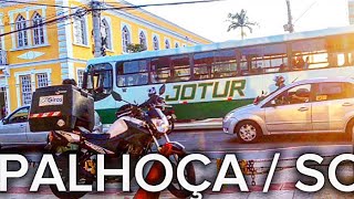 PALHOÇA CIDADE DE SANTA CATARINA  MOVIMENTO DE ÔNIBUS NO CENTRO DA CIDADE palhoça onibus [upl. by Lesh]