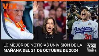 Lo mejor de Noticias Univision de la mañana  jueves 31 de octubre de 2024 [upl. by Wrench19]