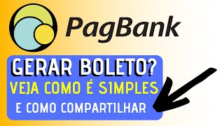 PagBank  Como GERAR BOLETO adicionar saldo na conta digital PagSeguro [upl. by Leseil]