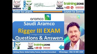 Saudi Aramco Rigger Level 3 Exam Questions amp Answers [upl. by Anier]