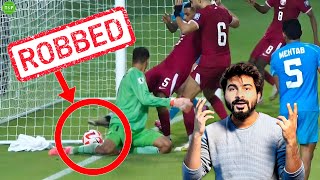 India Robbed vs Qatar in 21 Loss  World Cup Dreams Broken [upl. by Wessling274]