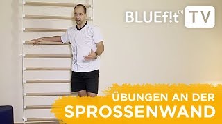 Sprossenwand Übungen  Sprossenwand Training für den ganzen Körper [upl. by Docilla]