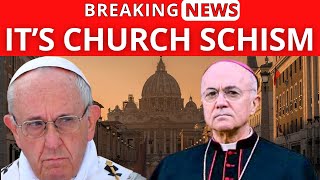 The Catholic Church is Divided Msgr Viganò Accused Its Schism 💥 [upl. by Laurinda]